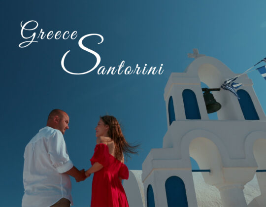 Love Story in Santorini Greece